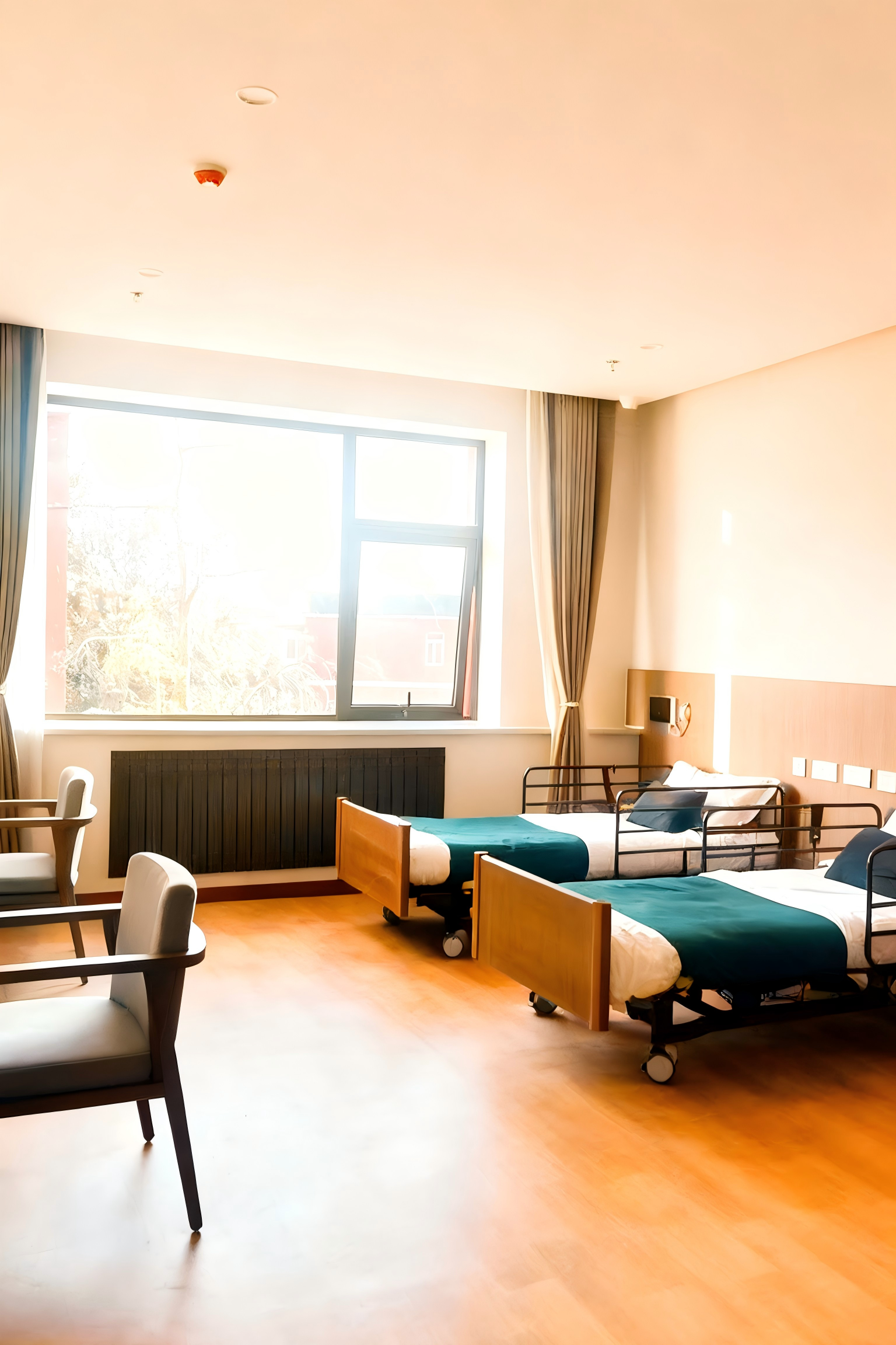 医养结合养老院铺PVC塑胶地板，安全又环保